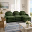 Canapé modulaire 3 places en tissu Teddy avec dossier incurvé, pouf amovible, coussins double couche et soutien lombaire ergonomique.-1782229988-1782229017
