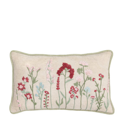 Floral Green Square Cushion