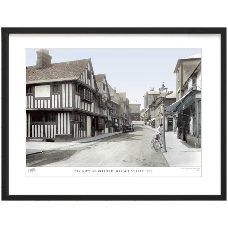 Bishop's Stortford, Bridge Street 1922 - Single Picture Frame Print, 45cm H x 60cm W x 2.3cm D