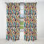 Tribal Frivolity Boho Motif V - Rideau Boho - Rideau abstrait occultant - 1 panneaux-107555687