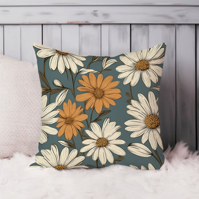 Floral Daisy Flowers Pattern XIII Cottage & Cottagecore