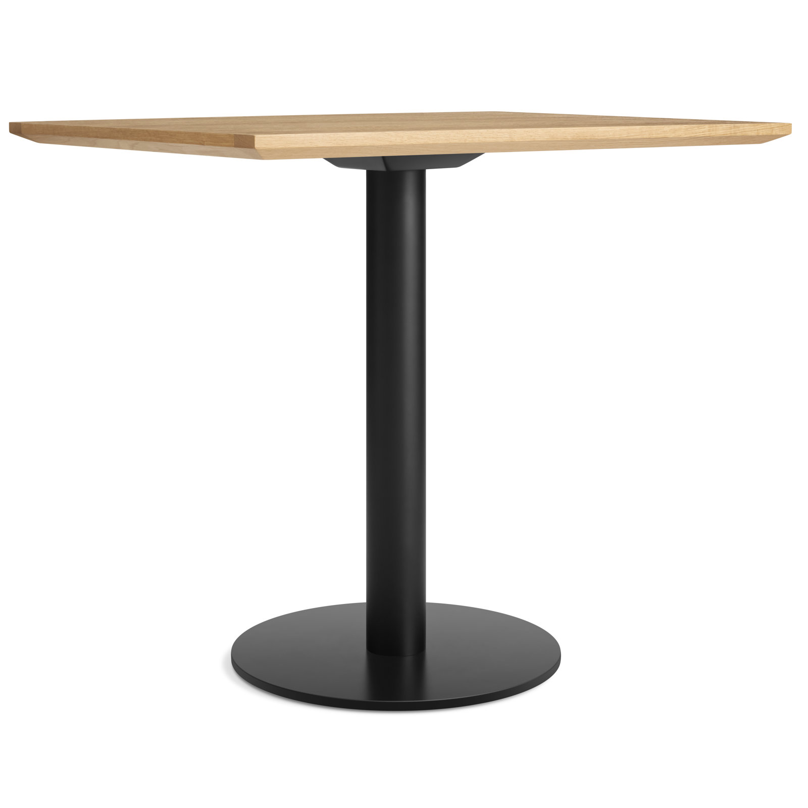 Easy 32 " Dining Table, White Oak, Matte Black