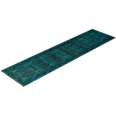 Huckstep One-of-a-Kind 2' 8" X 10' 7" Runner Wool Area Rug Green