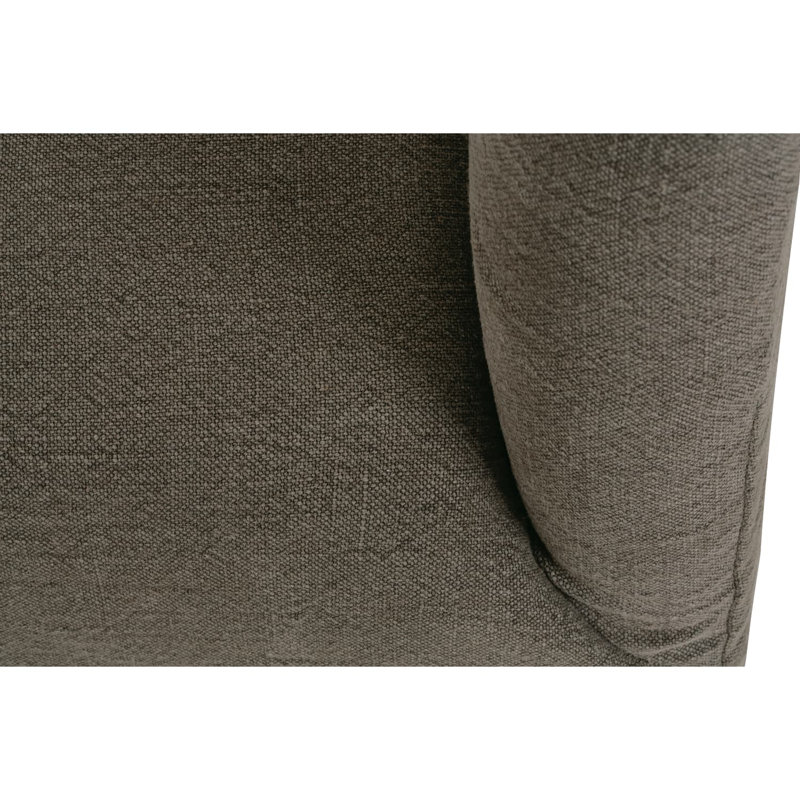 Mocha Noel Slipcovered Swivel Chair, Brown