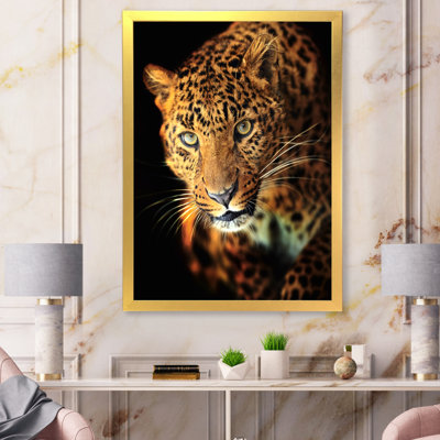 Portrait d'un léopard - reproduction sur toile