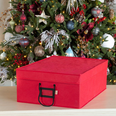 Christmas Ornament Storage Box with Dividers
