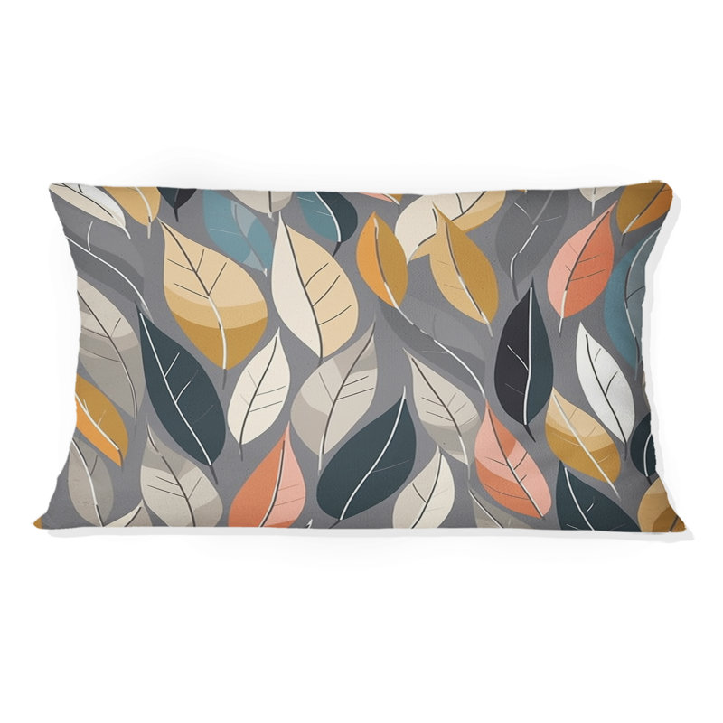 Coussin Retro Abstract Leaves III - Abstract