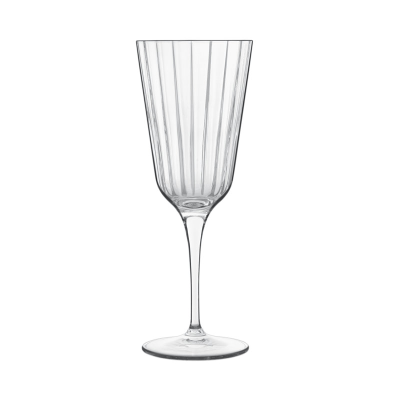 Luigi Bormioli Bach 8.5 Oz Faceted Martini Glasses Set of 4