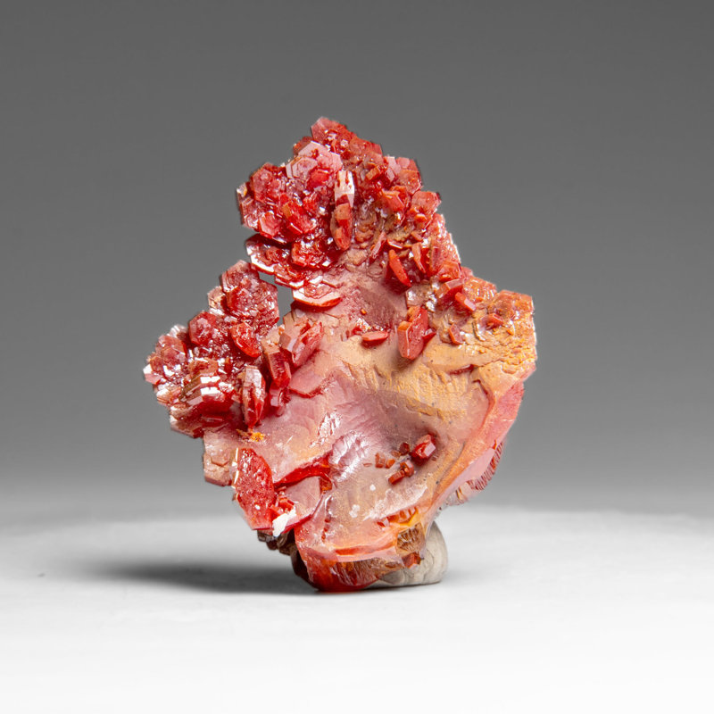 Vanadinite (Parallel Hoppered Growth) Crystal Cluster From Morocco (41.7 Grams)