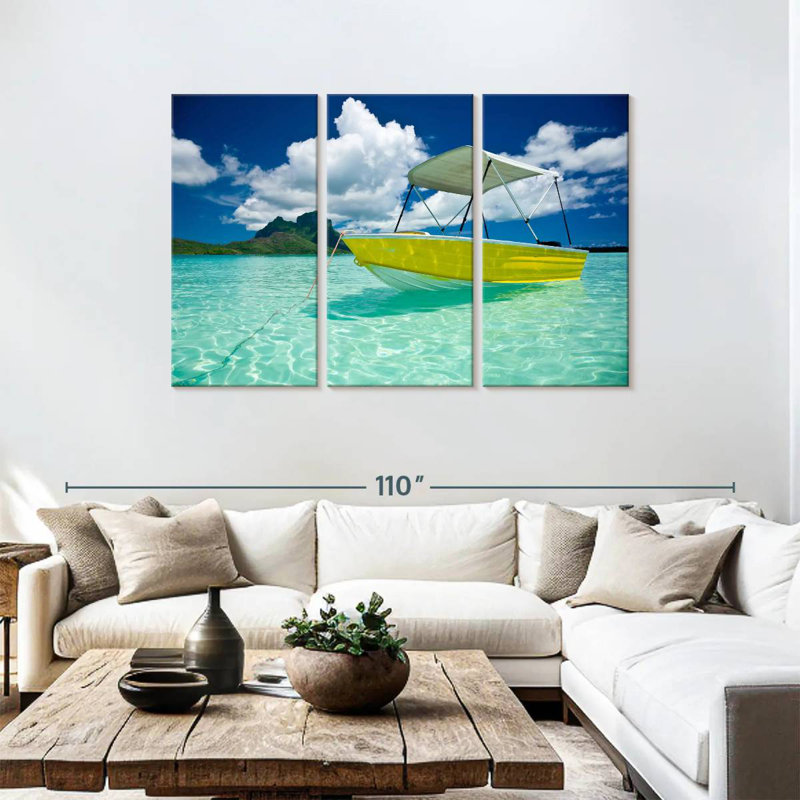 Mehar Bora Bora Boat, 48" H x 74" W