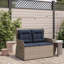 Banc de jardin vidaXL en poly rotin gris-1527238509