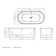 Enigma 67 in. L x 31-1/2 in. W x 22-7/8 in. H Freestanding Acrylic Bathtub