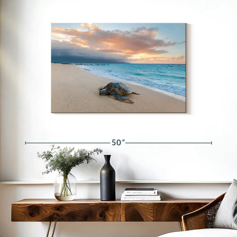 Turtle Sunset, 24" H x 36" W