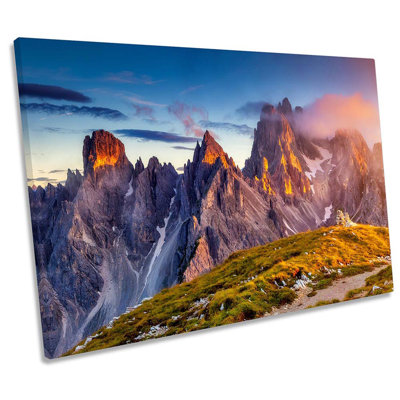 Dolomites Mountains Italy - Wrapped Canvas Art Prints