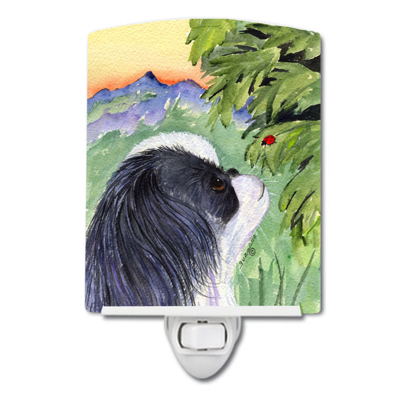 Éclairage pour nuit en céramique japanese chin