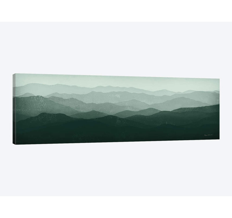 « green montagnes » par ryan fowler, impression sur toile, H 24 po x l 72 po x P 1,5 po, Toile tendue