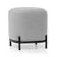 Tabouret d'appoint et repose-pieds gris Daryla-528914407
