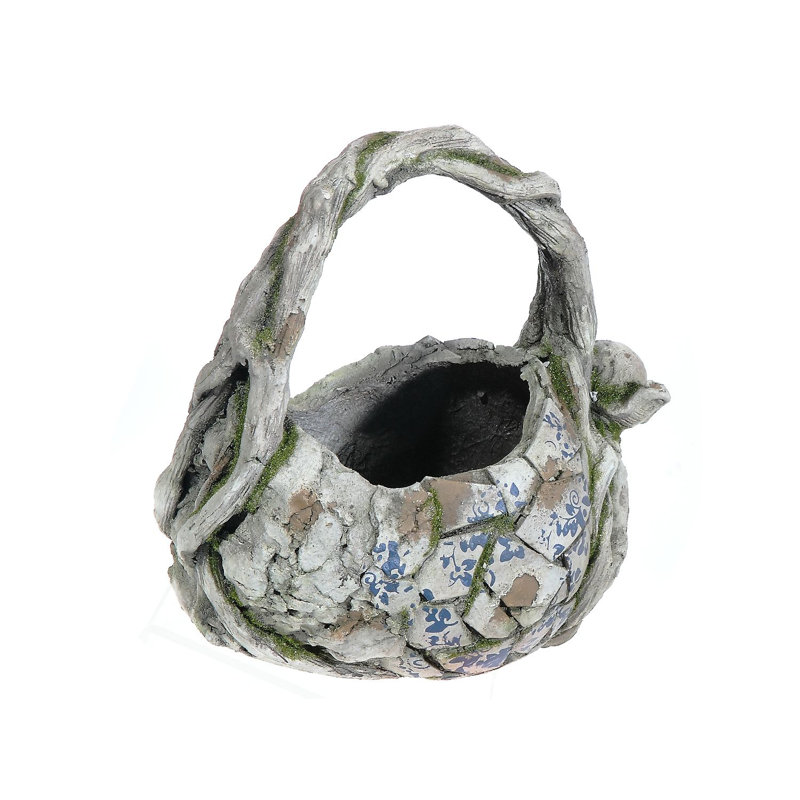 Jardinière d'extérieur (panier en mosaïque)