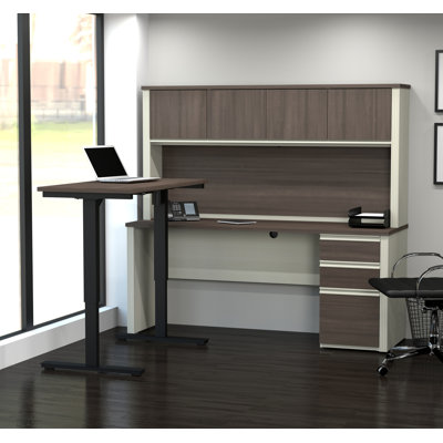 Operle Adjustable Height and Modular L-Shaped Standing Desk