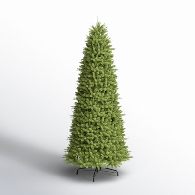 Slender Green Realistic Artificial Fir Christmas Tree