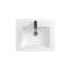 Ensemble de meuble-lavabo mural 24 po avec plateau en pierre blanc brillant et 2 tiroirs modernes HG.White-969634808