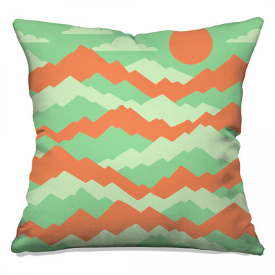 Coussins décoratifs Green And Orange Mountains