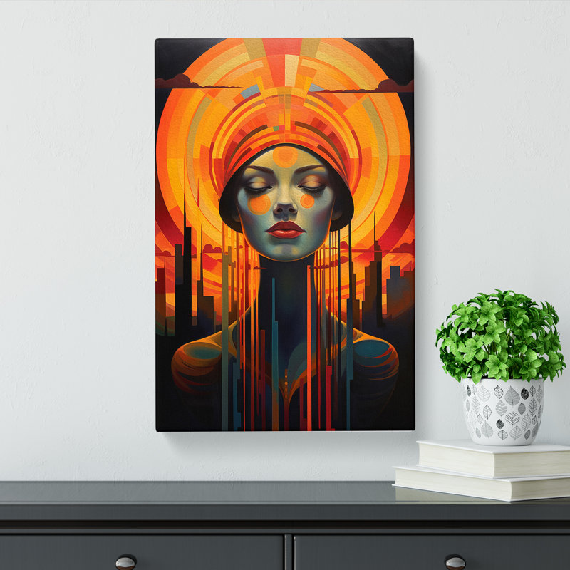 Sunset Art Deco No.2 - No Frame Print