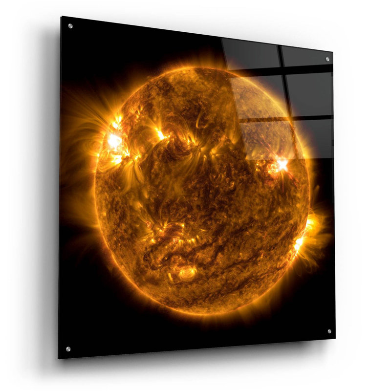 «The Sun» par Epic Portfolio, art mural en verre acrylique, H 36 po x l 36 po x P 0,2 po