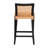 Bertenshaw 18.1'' Rattan and Mahogany wood Short Stool