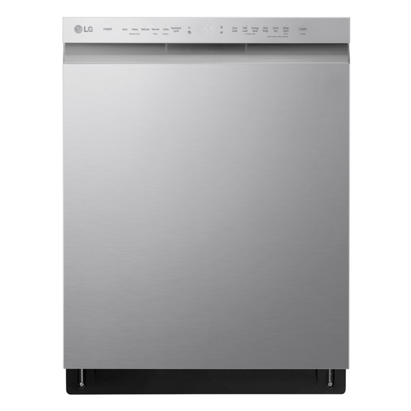 LG Front Control Smart Wi-Fi Enabled Dishwasher with QuadWash, Stainless Steel