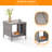 Kamario Square Wicker Outdoor Side Table , 18.11'' in. W 18.11'' in. D-1555674870