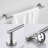 Rustproof and Durable Stainless Steel Wall Mounted Bathroom Hardware Set (3-Piece)-115954440