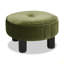 Repose-pieds rond 16 po Riley, velours performance olive