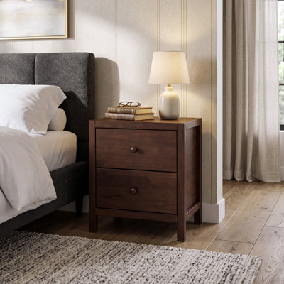 2 Drawer Nightstand - Capuccino Finish