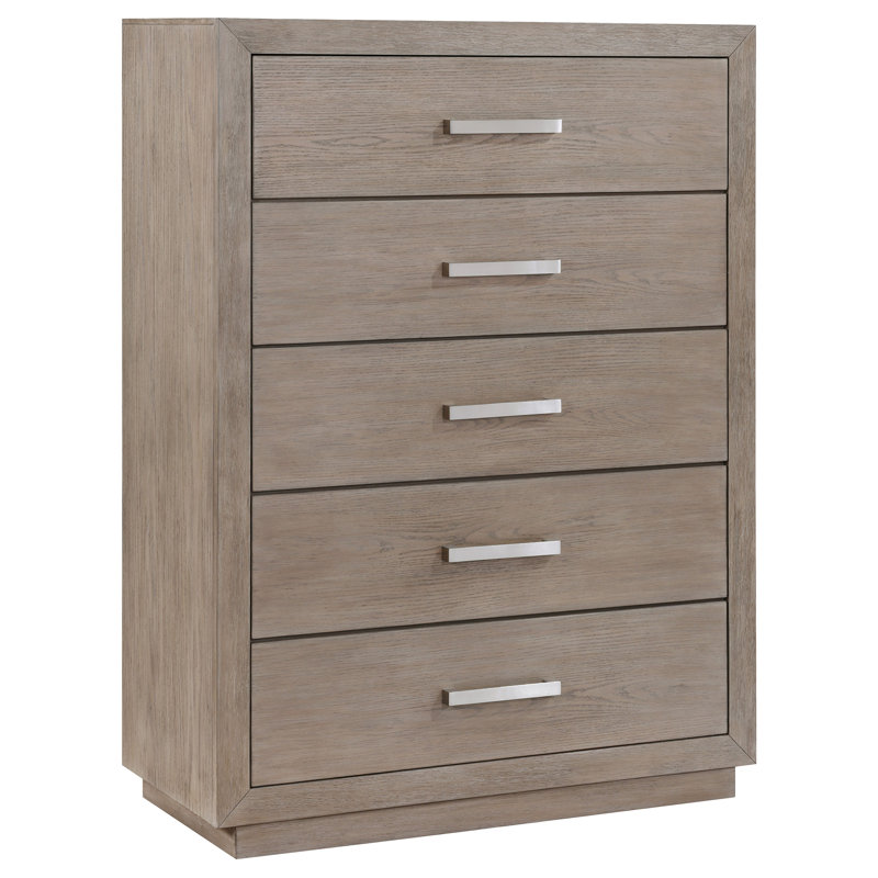 Commode de chambre à 5 tiroirs Kenora Orge brun