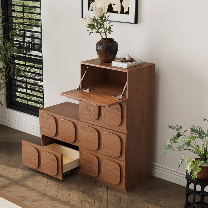 Meuble télé 19,71 po en bois, Individuel