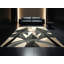 Tapis arc-en-ciel doux moelleux de style art déco brun et gris-268143885