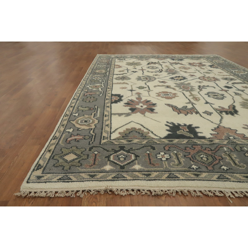 Tapis transitionnel en laine All-Over Oushak