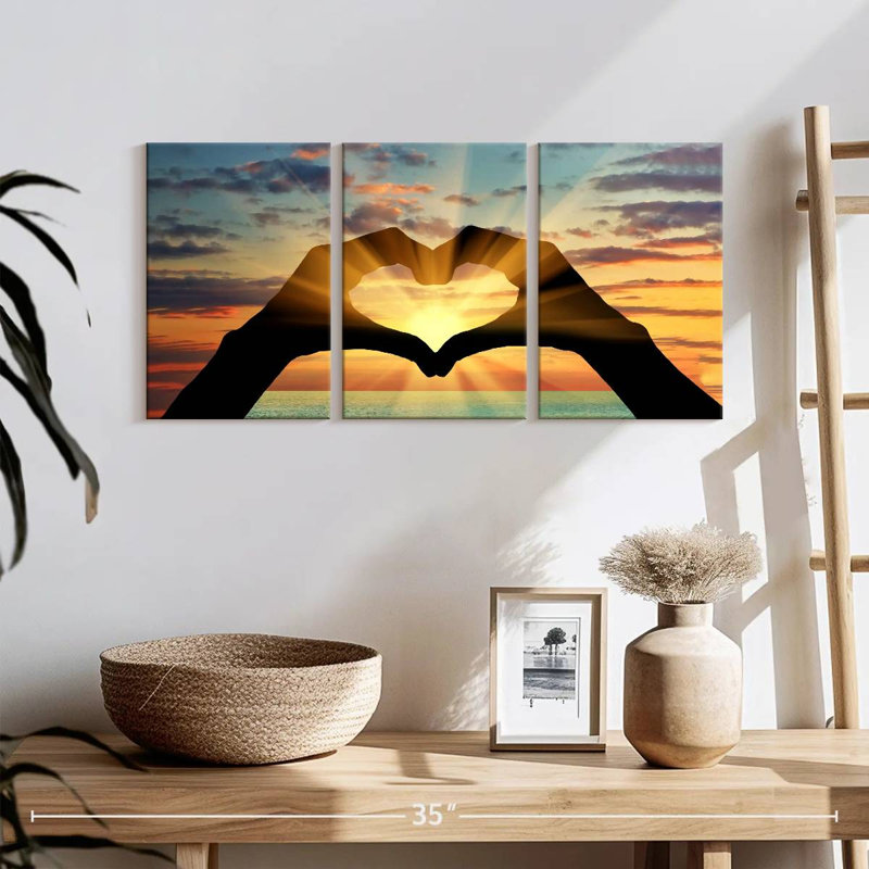 Love 3 pièces, H 26 po x l 12 po x P 1 po