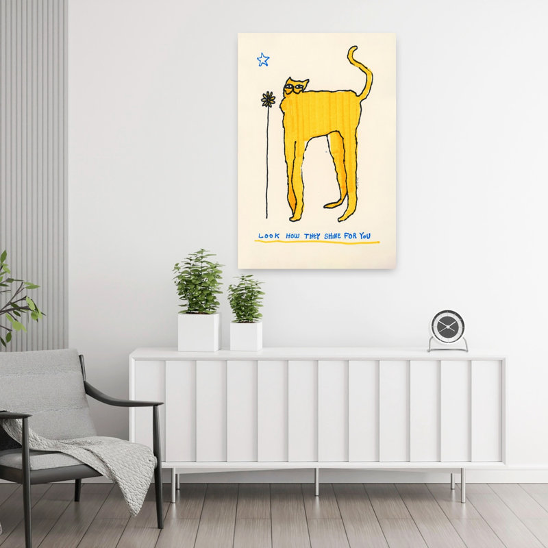 Art mural abstrait contemporain, H 36 po x l 24 po