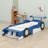 Race Car-Shaped Platform Bed With Wheels-75449443