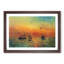 Sunrise in a Port by Fujishima Takeji - Picture Frame Painting Print-55613916-55613918