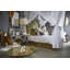 Brass & Leather Fringe Chandelier