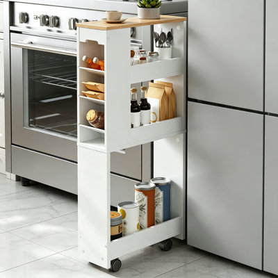 85.5cm H x 15cm W Utility Cart