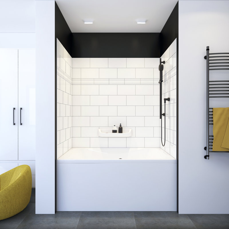 Clawson 60'' W 36'' D 75'' H Plastic Wall