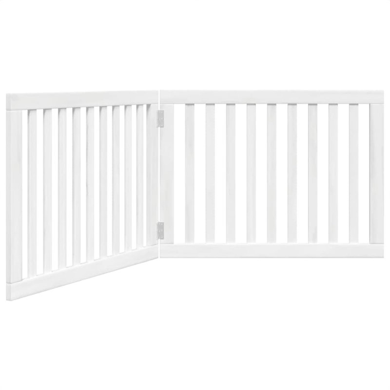 Nickson Solid Wood Dog House Door, 60cm H x 160cm W x 2cm D, White