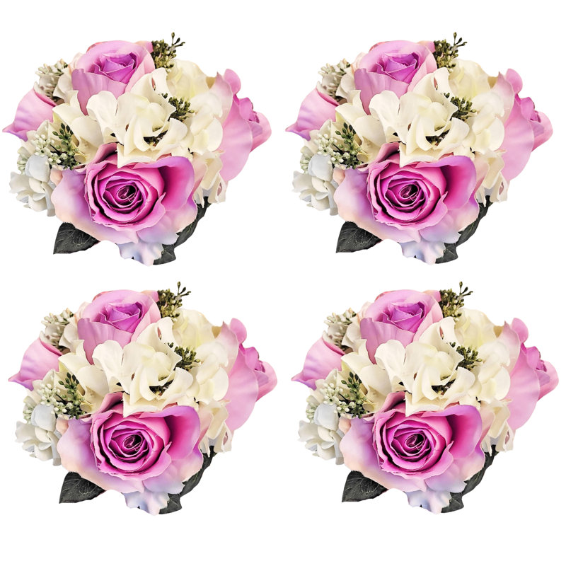Tiges d'hortensia rose, Mauve