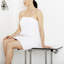 Banc de transfert blanc avec pieds Seachrome