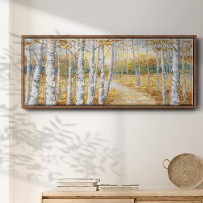 Birch Path I - toile encadrée