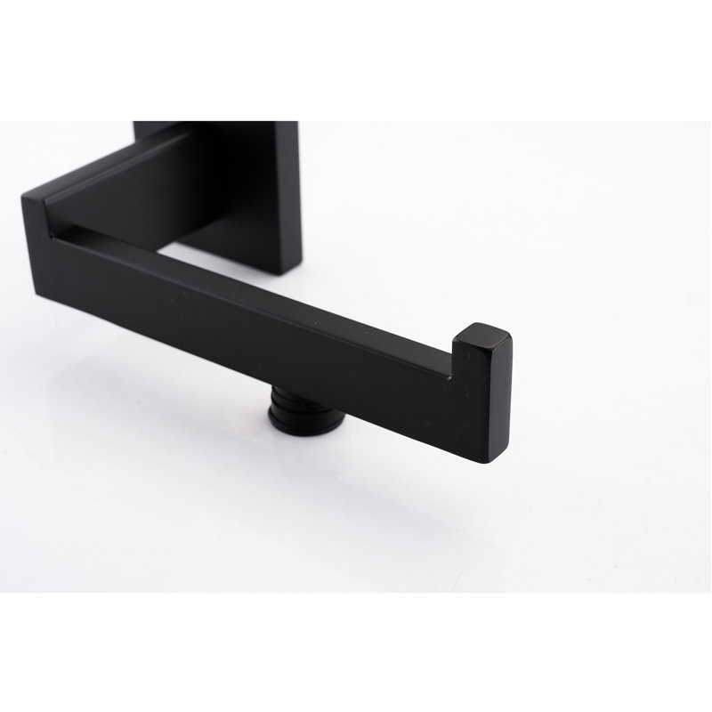 Bathroom Hardware 4, Matte Black Stainless Steel - Modern Design, Corrosion For Various Rooms 4 Made Of Steel, Easy Install Everywhere